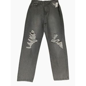 RSQ Women's Gray 90's Destroyed Denim Jeans - Size 7/W28 - NWT